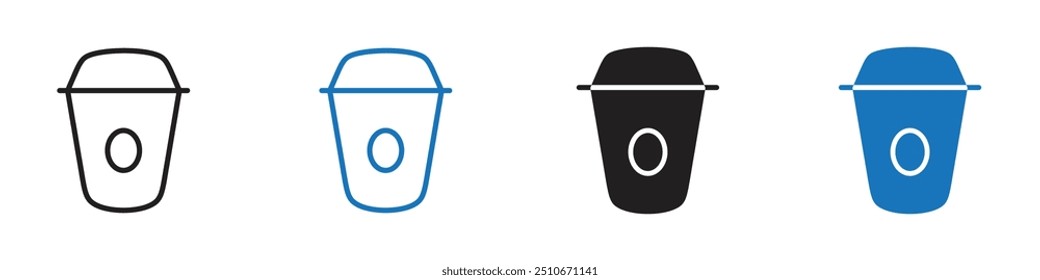 Coffee icon Vector set outline