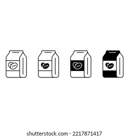 Coffee icon vector set. Tea illustration sign collection. hot drinks symbol or logo.