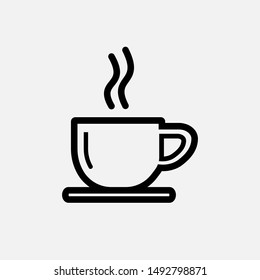 Coffee Icon - Vector, Sign and Symbol for Design, Presentation, Website or Apps Elements. 