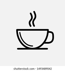 Coffee Icon - Vector, Sign and Symbol for Design, Presentation, Website or Apps Elements. 
