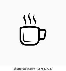 Coffee Icon - Vector, Sign and Symbol in Line Art Style for Design, Presentation, Website or Apps Elements.