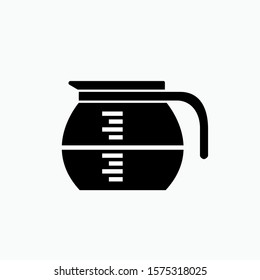 Coffee Icon - Vector, Sign and Symbol in Glyph Style for Design, Presentation, Website or Apps Elements.