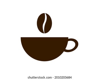 A coffee icon vector. This vector can be used as a coffee shop or a cafe logo. But, this vector can also be used as a psoter or a flyer decoration, a web designing material, etc.