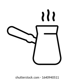 Coffee icon vector. Turk illustration sign.