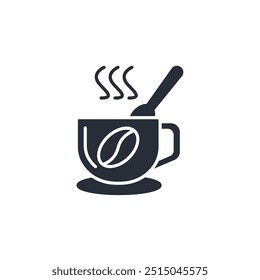 Coffee icon. vector.Editable stroke.linear style sign for use web design,logo.Symbol illustration.