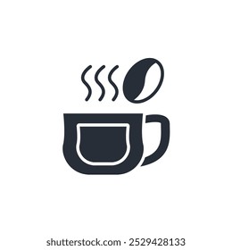 coffee icon. vector.Editable stroke.linear style sign for use web design,logo.Symbol illustration.