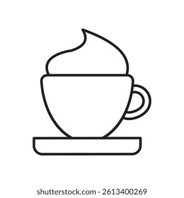 coffee icon with white background vector stock illustration