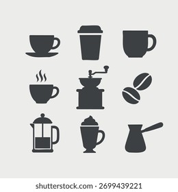 Coffee Icons Collection Vektorgrafik