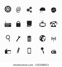 Coffee Icons ( colorful collections, hand drawn). Vector Illustration