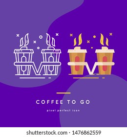Coffee icons. Elements of food set. Simple icon for websites, web design, mobile app, info graphics