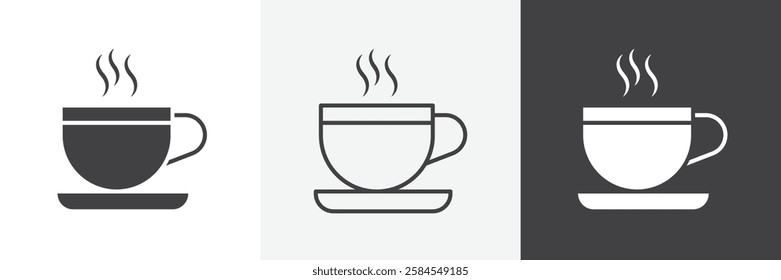 Coffee icons graphics pack vectors.