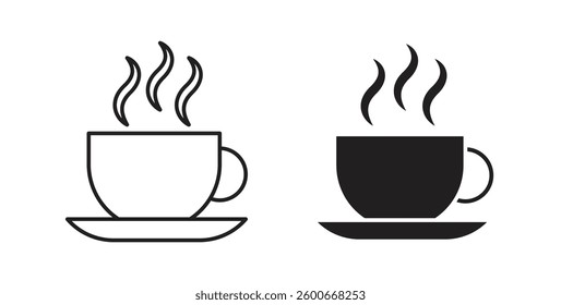 Coffee icons graphics set vectors
