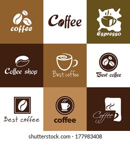 coffee icons, coffee modern concept