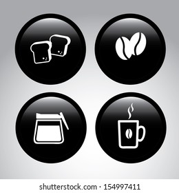 coffee icons over gray  background vector illustration  