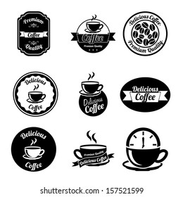 coffee icons over white background vector illustration