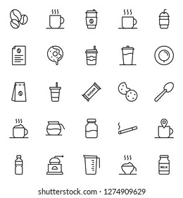 Coffee Icons Pack Isolated Coffee Symbols Stock Vector (Royalty Free ...