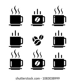 coffee icons set