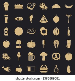 Coffee icons set. Simple style of 36 coffee vector icons for web for any design