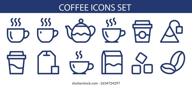 Coffee Icons Set – Vector Coffee Cup.