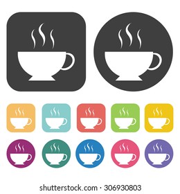 Coffee icons set. Vector Illustration eps10