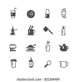 Coffee Icons set,vector.