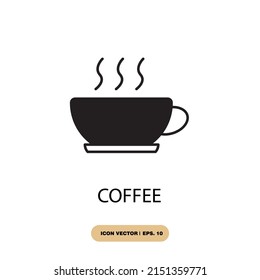 coffee icons  symbol vector elements for infographic web