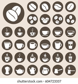 coffee icons vector