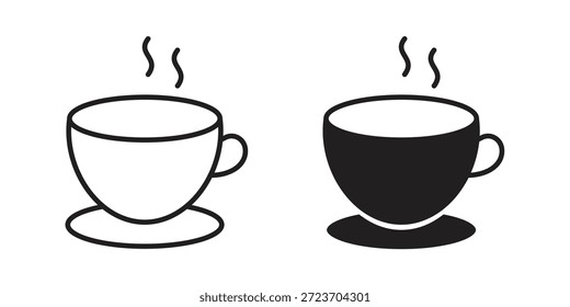 Iconos de café colección de Vector para Diseños web. iconos planos