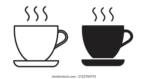 Coleção de vetores de ícones de café para designs de web.