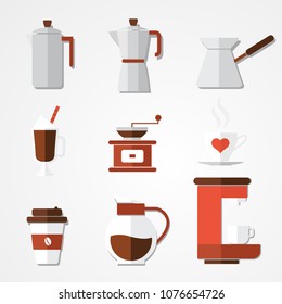 Coffee Icons, Vector icon collection.