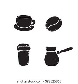 coffee icons. vector illustration