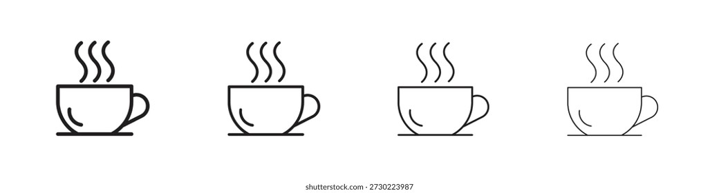Ícones de café Vetor Logo Template Ilustração Designs. Vetor EPS 10.