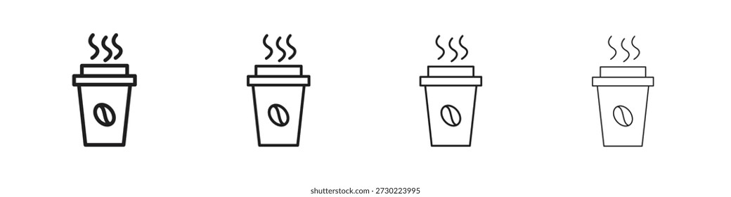 Ícones de café Vetor Logo Template Ilustração Designs. Vetor EPS 10.