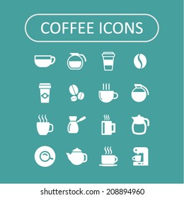 Coffee icons for web