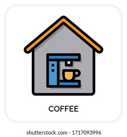 Coffee icons for web design, book, ads, app, project etc.