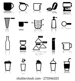 Coffee Icons,vector.