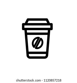Coffee icon,vector illustration. Flat design style. vector coffee icon illustration isolated on White background, coffee icon Eps10. coffee icons graphic design vector symbols.
