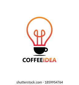 Diseño de plantillas de logotipo de idea de café