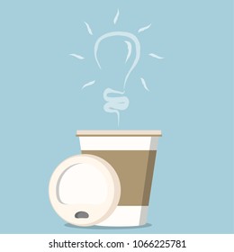 Coffee idea vector. free space for text. wallpaper. background.