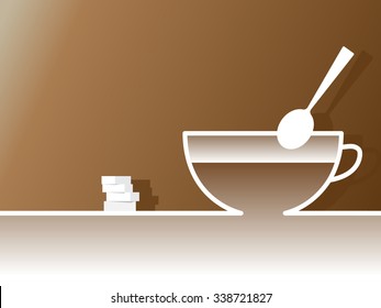 coffee idea.Vector illustration