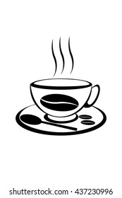 Coffee illustration (also available  image made from this vector in the gallery)