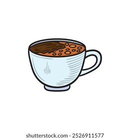 Coffee Illustration Colored - Americano