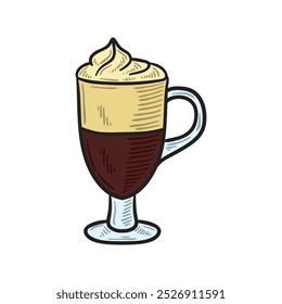 Ilustração de café colorido - Glace