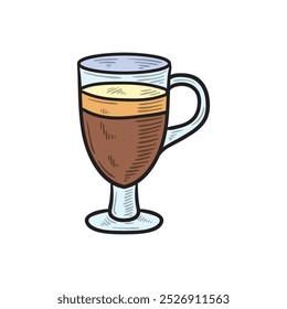Coffee Illustration Colored - Latte