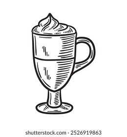 Ilustração de café incolor - Glace