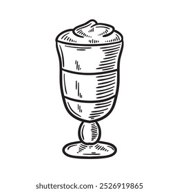 Coffee Illustration Colorless - Irish