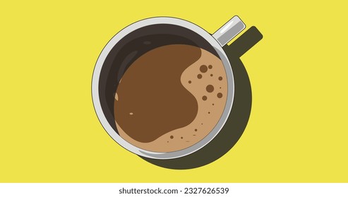 Coffee illustration for commercial design 