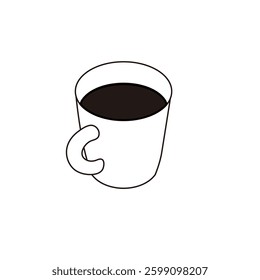 Coffee illustration in isometric composition
