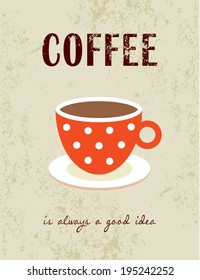 coffee illustration poster