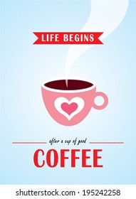 coffee illustration poster